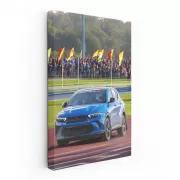 Dodge on Race Track - Performance Machine in Action