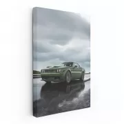 Dodge Driving Under Clouds - Road Warrior Spirit