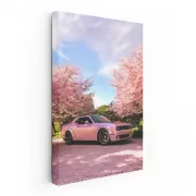 Pink Dodge in Sakura Blossoms - Stylish Elegance