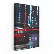 Nighttime Drive on Dodge Road - Thrill in Motion