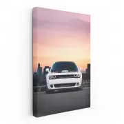 Sunset Over Big City with Dodge - Urban Elegance Edition