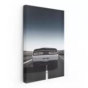 White Dodge Cruising Road - Dynamic Powerhouse