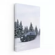 Dodge Black Durango in Snow - Rugged and Ready for Adventure