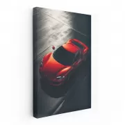 Red Ferrari 296 GTB Parked - Sleek Powerhouse on Display