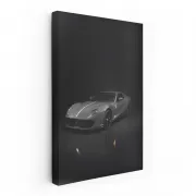 Ferrari 812 GTS in Dimly Lit Parking Lot - Power Meets Elegance