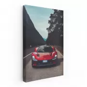 Ferrari Daytona SP3 in Red with Mountain Backdrop - Speed Elegance