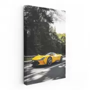 Ferrari Daytona SP3 in Yellow Racing on Road - Icon of Speed