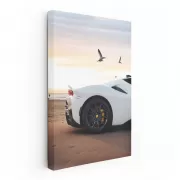 Ferrari SF90 Stradale Sunset Beach - Elegance and Power