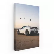 Ferrari SF90 Stradale on Sunset Beach - Power and Elegance