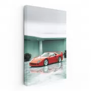 Ferrari at 40: Timeless Icon in Parking Lot - Pure Power