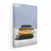 Lexus Yellow GS F in Parking Lot - Bold and Stylish Ride