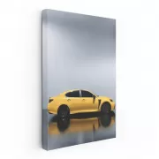 Bright Yellow Lexus GS F in Parking Lot - Bold Performance Icon