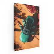 Top View of Vibrant Green BMW M3 G80 - Power Meets Elegance