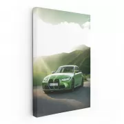 Vibrant Green BMW M3 G80 Conquers Mountain Roads - Dynamic Power