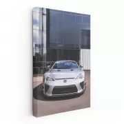 Sleek Lexus LFA in Glass Building - Symbol of Luxury