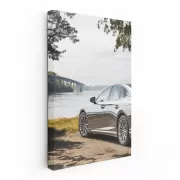 Lexus LS 500 Beside River - Elegant Luxury Drive