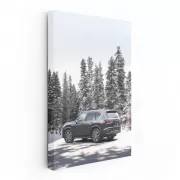 Lexus LX 600 Navigates Snowy Forest - Rugged Elegance