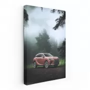 Lexus RX Enveloped in Mist - Elegant SUV in Action