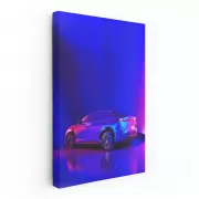 Vibrant Neon Lexus RZ 450e - Futuristic Luxury Ride