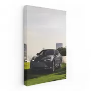 Lexus with Cityscape Backdrop - Elegance Meets Urban Drive