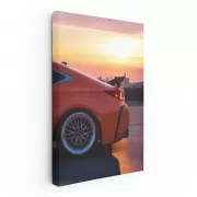 Lexus Silhouetted Against Sunset - Urban Elegance in Motion