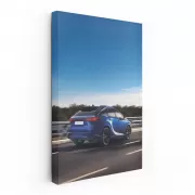 Sleek Lexus RX in Blue Cruising Highway - Style Meets Power