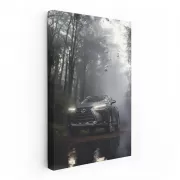 Lexus in Misty Woods - Elegance Meets Adventure