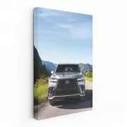 Sleek Grey Lexus Cruising Road - Luxury in Motion