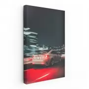 Nighttime Cityscape with Lexus - Elegance in Motion