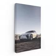 Lexus Cruising Down Highway - Elegance in Motion