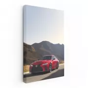 Red Lexus Roams Mountain Roads - Thrilling Performance