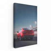 Lexus in Red Racing on Track - Speed and Elegance