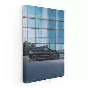 Mercedes in Front of Glass Skyscraper - Elegance in Motion