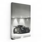 Stealthy Mercedes AMG GT Black-Series in Parking Lot - Power Unleashed