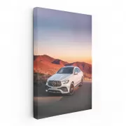 Mercedes at Twilight - Sunset Elegance in Motion