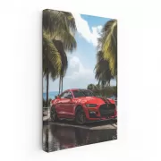 Shelby GT500 Mustang Roaring on Beach - Power Unleashed