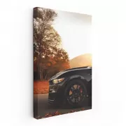 Mustang at Autumn Sunset - Icon of Power and Grace