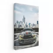 Urban Mustang with Cityscape - Bold American Icon