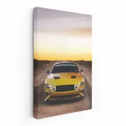 Sunset Mustang - Iconic Beauty in Motion