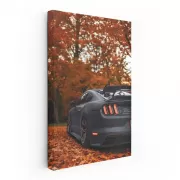 Autumn Forest Mustang - Power and Elegance in Nature