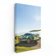 Mustang in Verdant Landscape - Power and Elegance