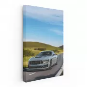 Mustang on Open Road - Power, Speed, Freedom