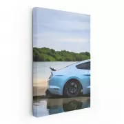 Mustang on Water - Dynamic Elegance in Motion