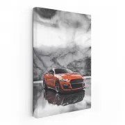 Orange Marble Mustang File - Bold and Dynamic Ride