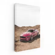 Pink Mustang in Mountains - Bold Adventure