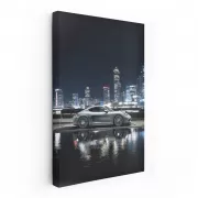 Nighttime Drive: Porsche 718 Cayman - Sleek and Powerful