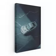 Porsche 718 Cayman Against Marble Backdrop - Speed and Elegance