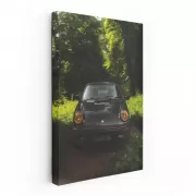 Vintage Black Porsche 911 Carrera 3.2 in Forest 1987 - Timeless Elegance