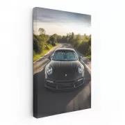 Black Porsche 911 Speedster Cruising Swiftly - Ultimate Thrill