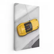 Yellow Porsche 911 Speedster Parked - Icon of Style and Speed